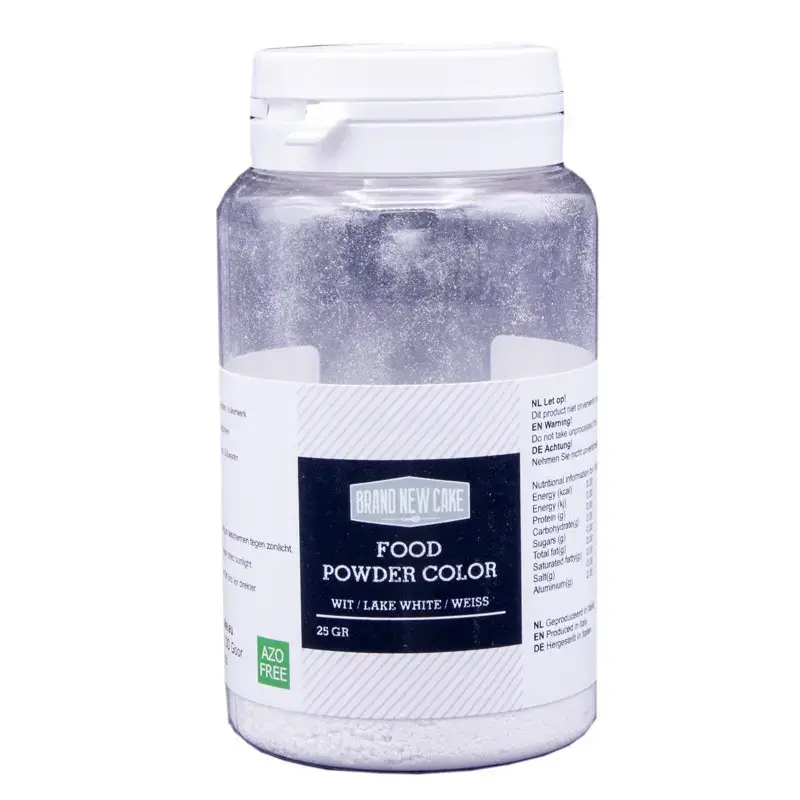 Brand New Cake Kleurpoeder Wit 25g (vette massa)