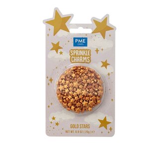 PME Sprinkle Charms gouden sterren 25g