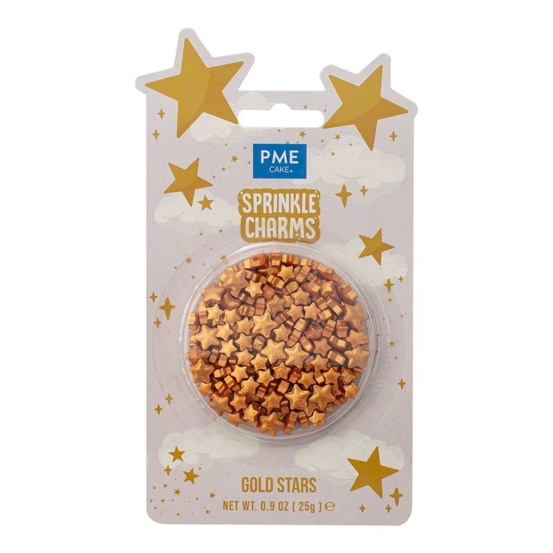 PME Sprinkle Charms gouden sterren 25g