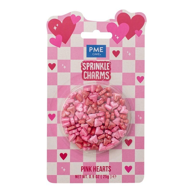PME Sprinkle Charms roze hartjes  25g