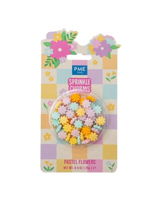 PME Sprinkle Charms pastel bloemen 25g