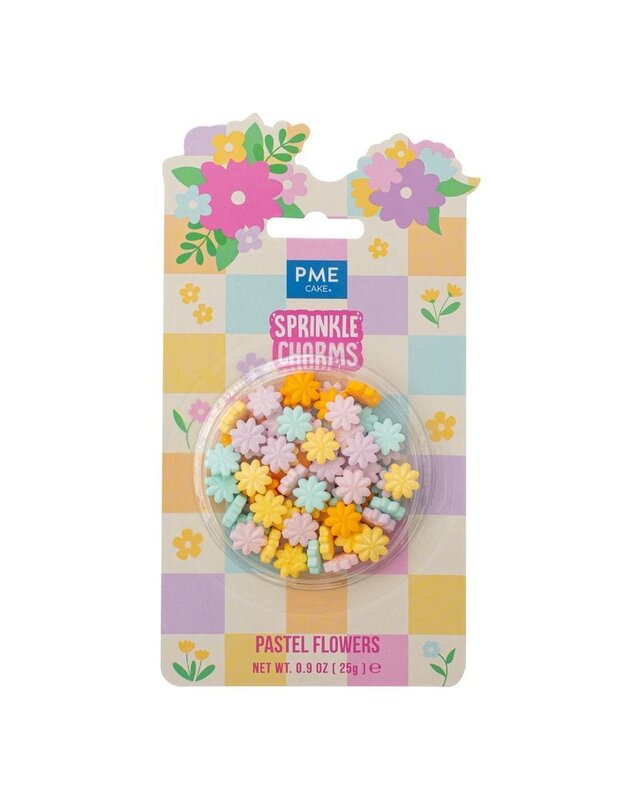 PME Sprinkle Charms pastel bloemen 25g
