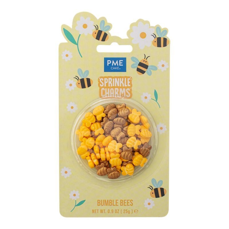PME Sprinkle Charms pastel Hommels en bijen 25g