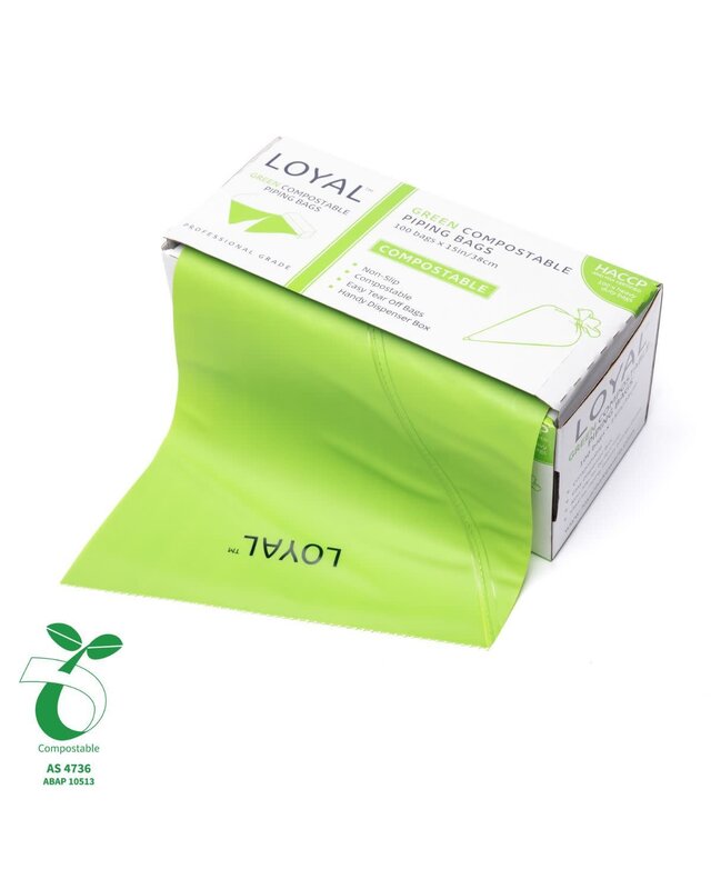 loyal LOYAL Biodegradable Piping Bags Green 38cm pk/100