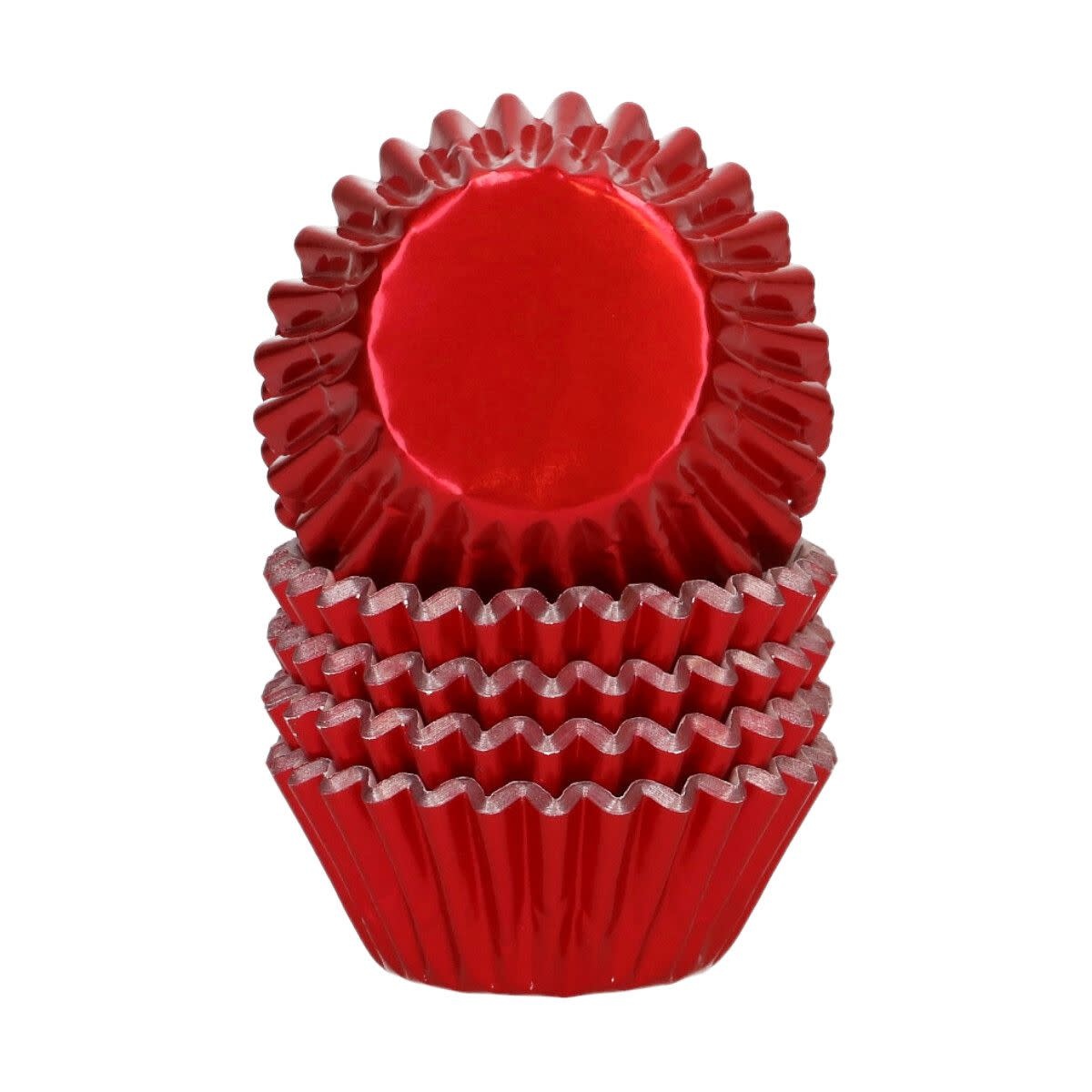wilton Wilton Mini Metallic Baking Cups Rood set/160