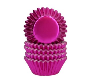 wilton Wilton Mini Metallic Baking Cups Pink pk/160