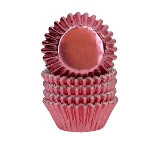 wilton Wilton Mini Metallic Baking Cups Goud rose pk/160