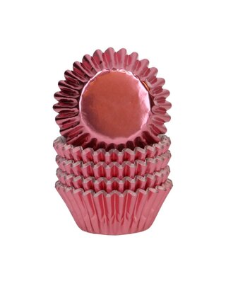 wilton Wilton Mini Metallic Baking Cups Goud rose pk/160
