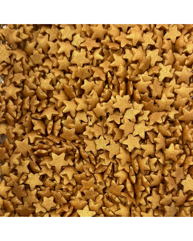 tastyme Suikerdecoratie Sterren goud 55g - glutenvrij