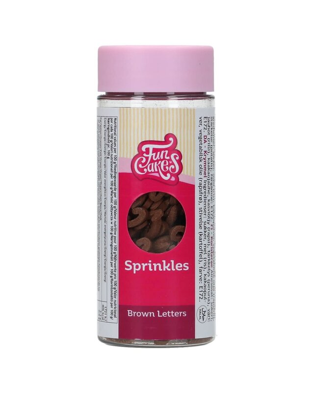 Funcakes FunCakes bruine Letters 50 g