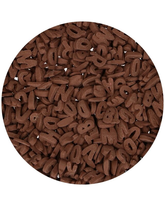 Funcakes FunCakes bruine Letters 50 g