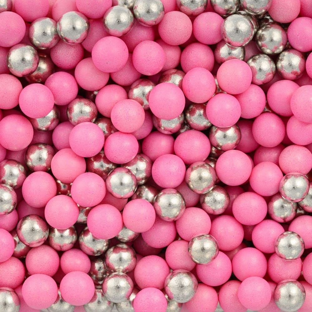 tastyme Sprinklemix Silver-Pink 10mm 125g - glutenvrij