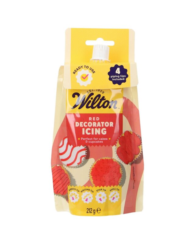 wilton Wilton Decorator Icing Rood 212g