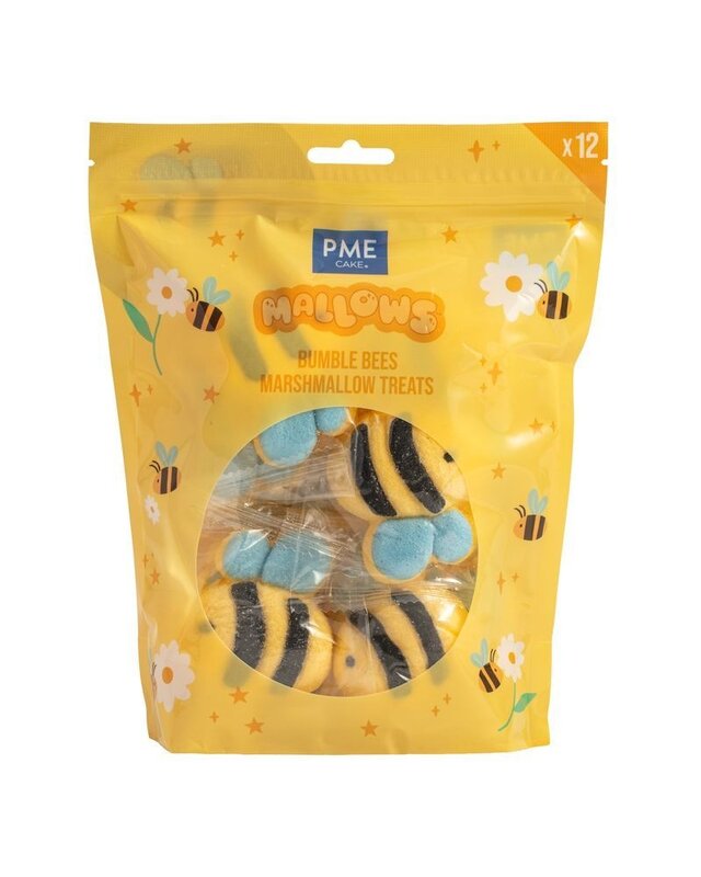 PME Marshmallow Treats - Vrolijke Bijen, 12-pack