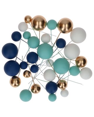 Simply Making Simply Making Decorative Ball Set Blue Ombre & Gold pk/32