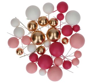 Simply Making Simply Making Decorative Ball Set Hot Pink Ombre & Gold pk/32