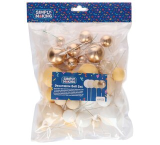 Simply Making Simply Making Decorative Ball Set Lemon Ombre & Gold pk/32