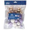 Decoratieve Ballenset paars ombre & Goud pk/32