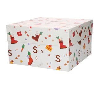 Funcakes FunCakes Taartdoos Sinterklaas 25x25x15cm pk/1