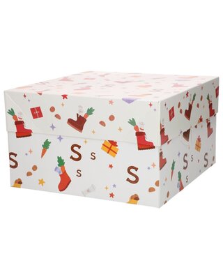 Funcakes FunCakes Taartdoos Sinterklaas 25x25x15cm pk/1