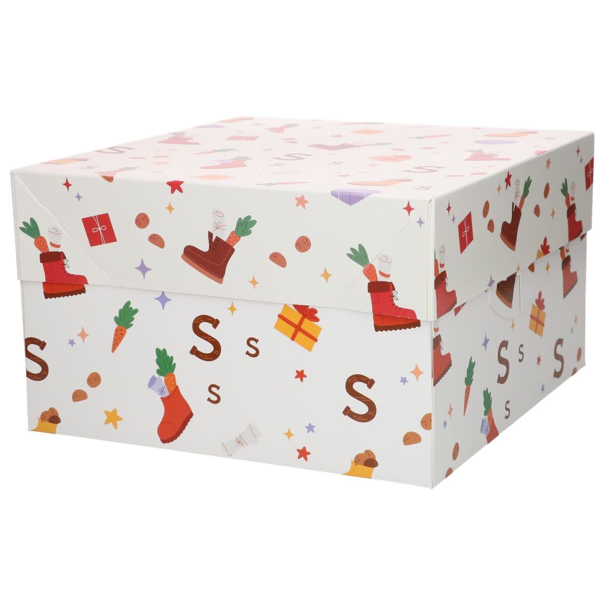 Funcakes FunCakes Taartdoos Sinterklaas 25x25x15cm pk/1