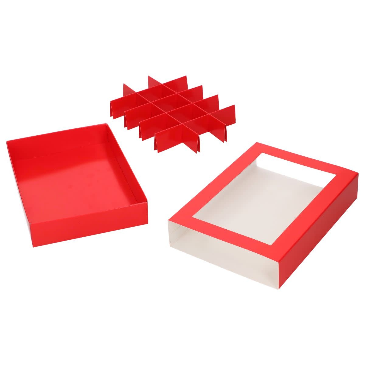 Funcakes FunCakes Chocoladeletterdoos Rood 20x14x3,5cm