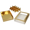 FunCakes Chocoladeletterdoos Goud 20x14x3,5cm