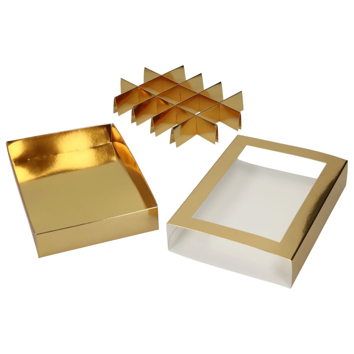Funcakes FunCakes Chocoladeletterdoos Goud 20x14x3,5cm