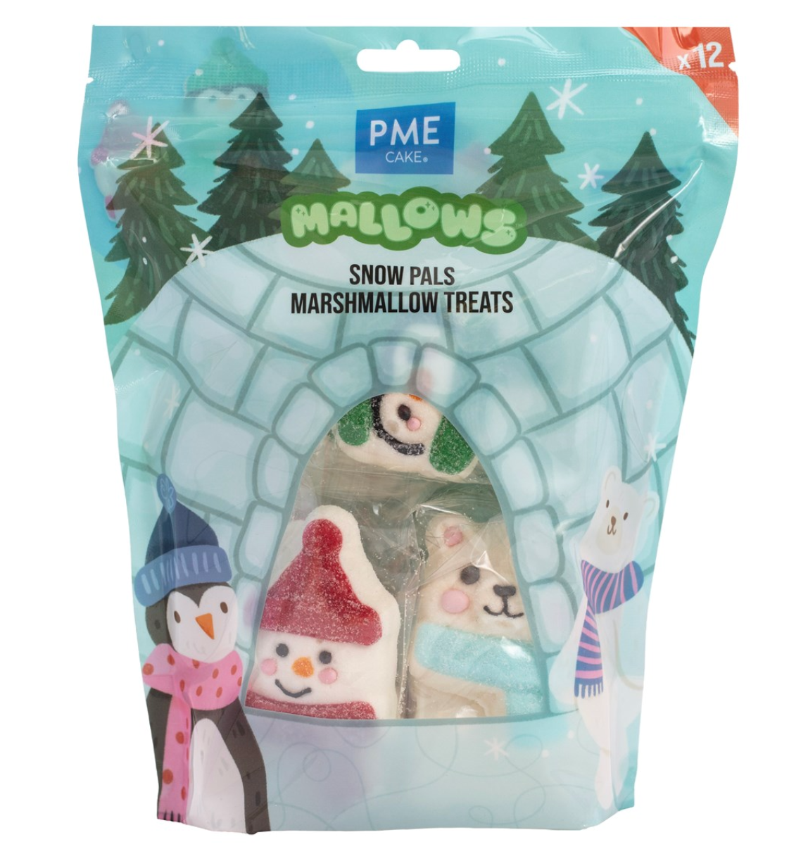 PME Marshmallow Treats - Sneeuw vriendjes 12-pack