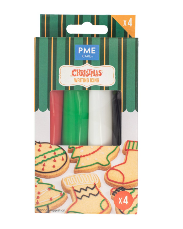 PME Christmas Writing Icing Pk/4 (80g)