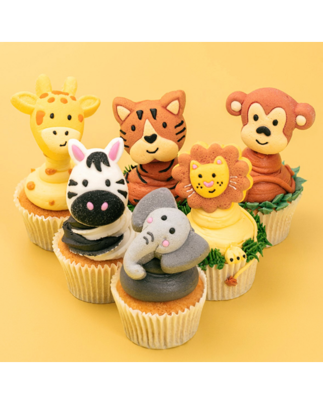 PME Marshmallow Treats - Safari dieren, 12-pack