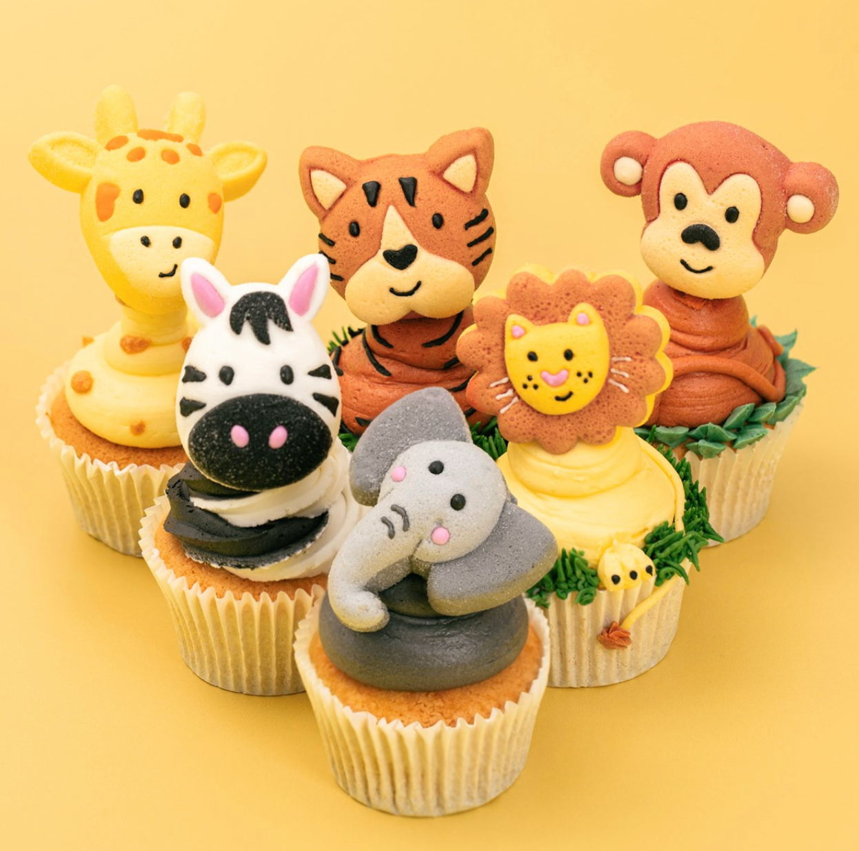 PME Marshmallow Treats - Safari dieren, 12-pack