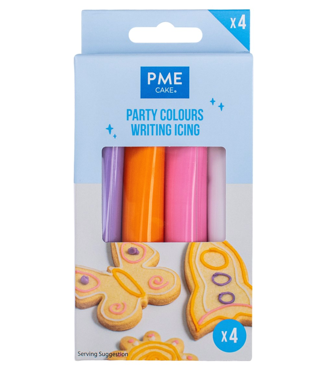 PME Party Writing Icing Pk/4 (80g)