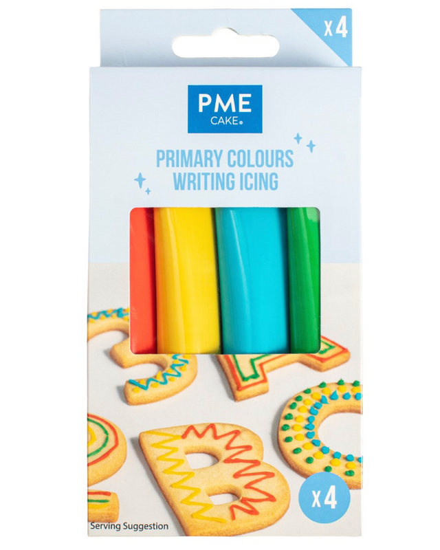 PME Primary Writing Icing Pk/4 (80g)