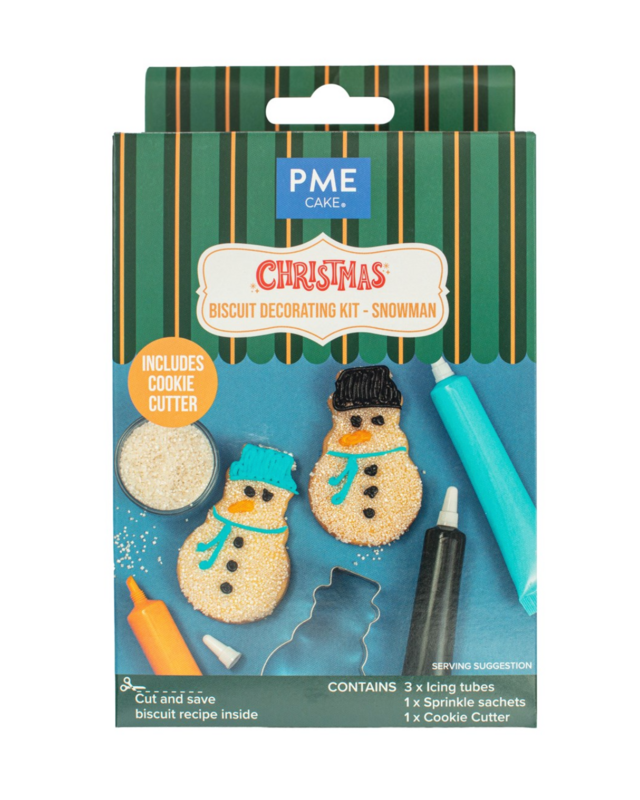 PME Snowman Biscuit Decorating Kit Pk/5