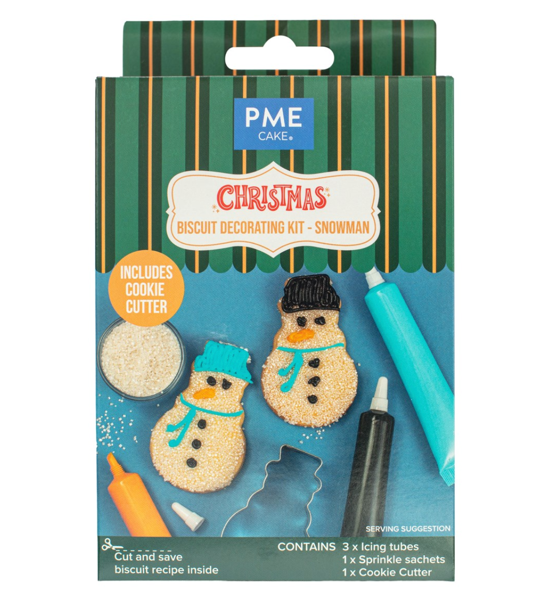 PME Snowman Biscuit Decorating Kit Pk/5