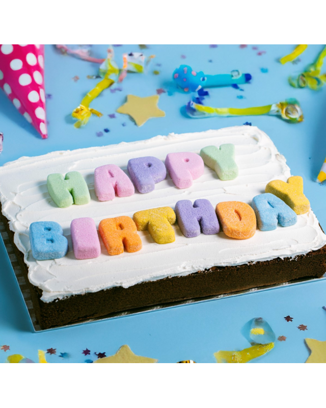 PME Marshmallow Treats - Happy Birthday Letters, 12-pack
