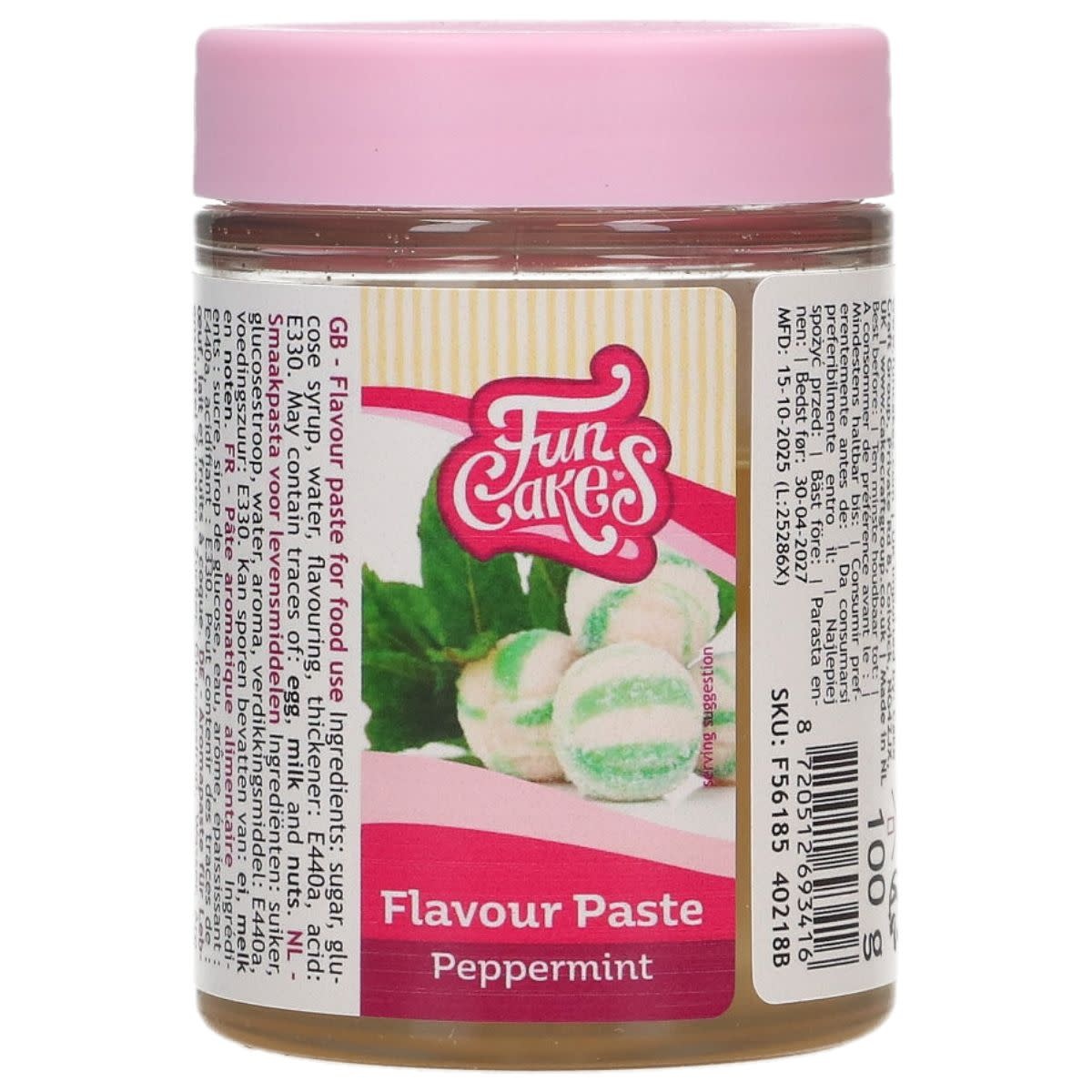 Funcakes FunCakes Smaakpasta Pepermunt 100g