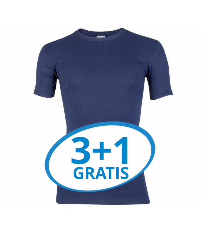 Beeren Heren T-Shirt M3000 Donkerblauw voordeelpack A
