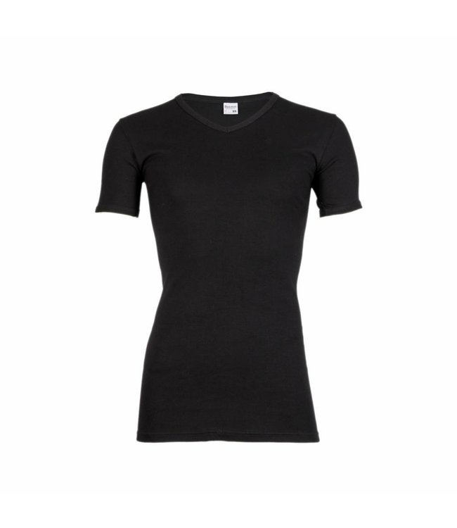 Beeren Heren V-Hals T-Shirt Extra Lang M3000 Zwart voordeelpack A
