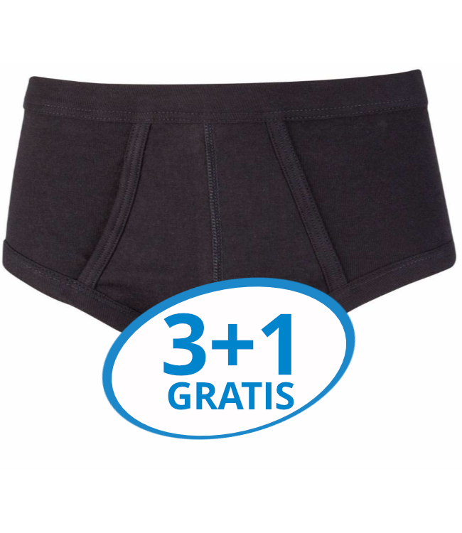Beeren Heren Slip Met Gulp Zwart M3000 voordeelpack A
