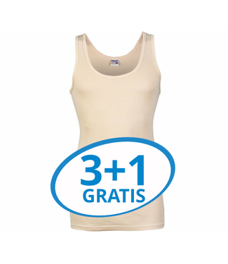 Beeren Heren Singlet M3000 Huidskleur Voordeelpack A