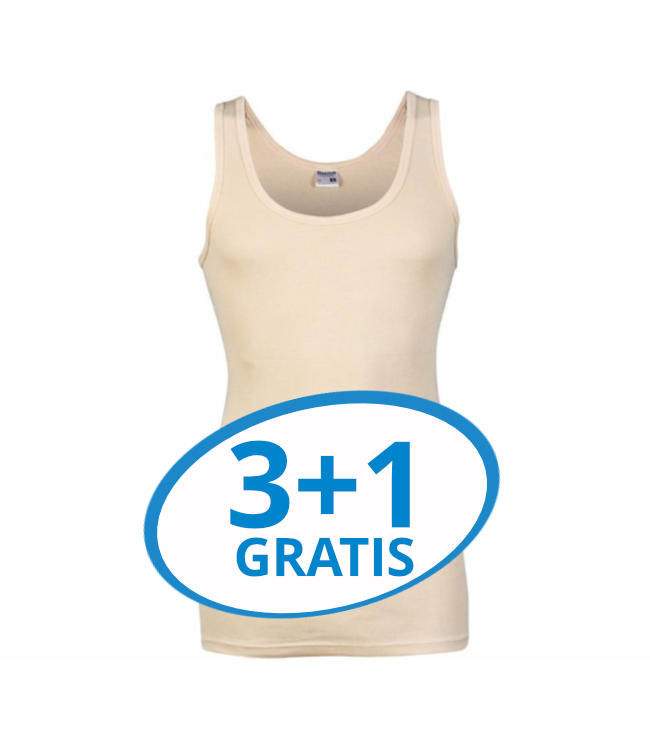 Beeren Heren Singlet M3000 Huidskleur Voordeelpack A