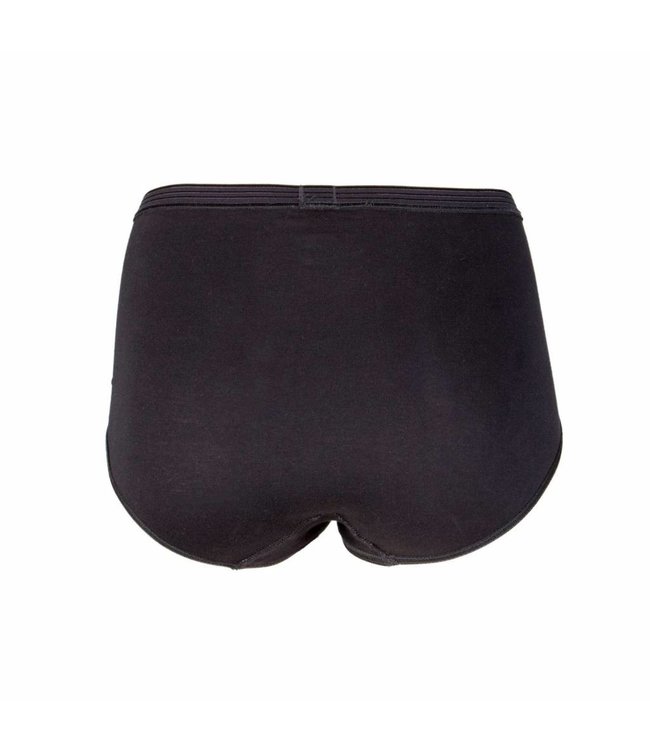 Beeren Dames Maxislip Comfort Feeling Zwart Voordeelpack A