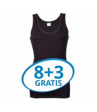 Beeren Heren Singlet M3000 Zwart Voordeelpack C