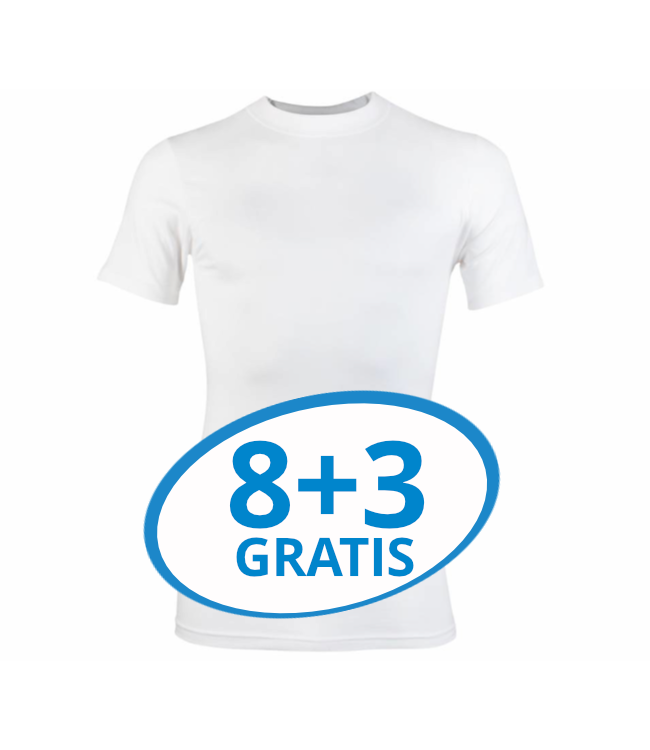 Beeren Heren Comfort Feeling T-Shirt Wit voordeelpack C