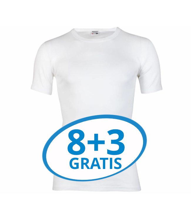 Beeren Heren T-Shirt M3000 Wit voordeelpack C