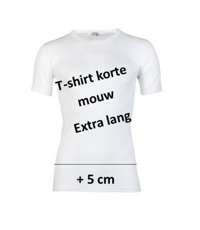 Beeren Heren T-Shirt Extra Lang M3000 Wit voordeelpack  C