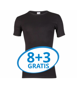 Beeren Heren T-Shirt Extra Lang M3000 Zwart voordeelpack C