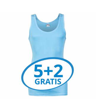 Beeren Heren Singlet M3000 Blauw voordeelpack B